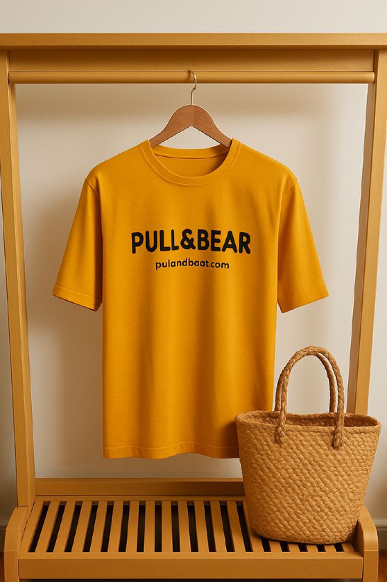 تیشرت لانگ نارنجی جذاب