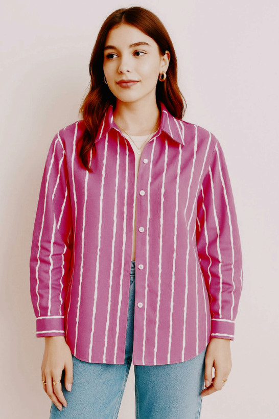 شومیز راه راه صوتی جذاب