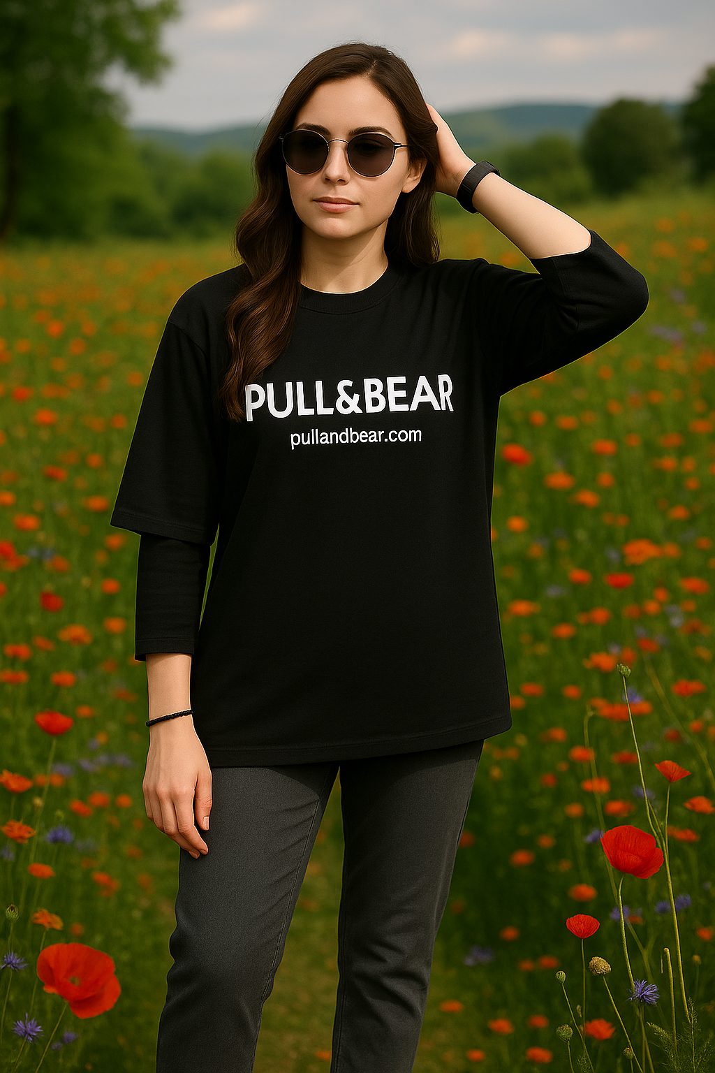 تیشرت خوش رنگ لانگ