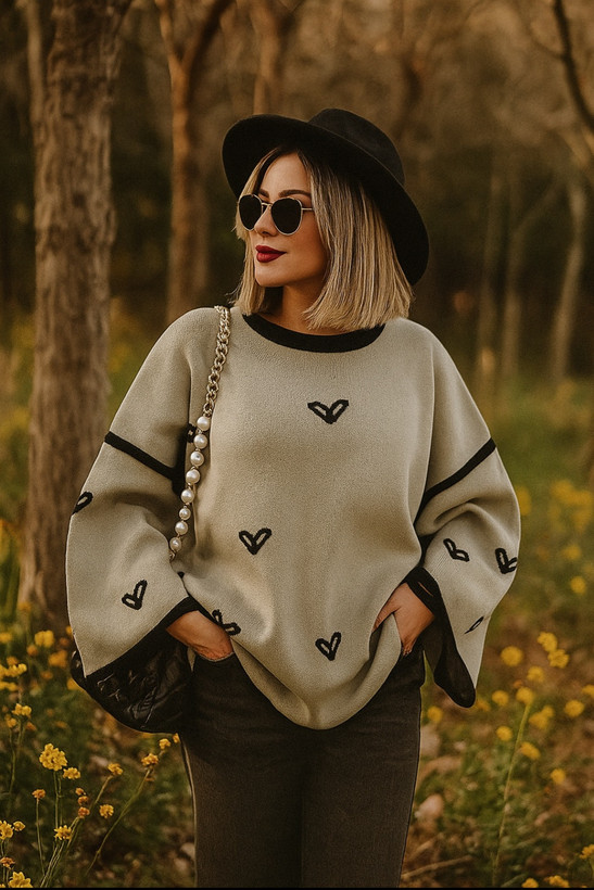 بلوز بافت طوسی