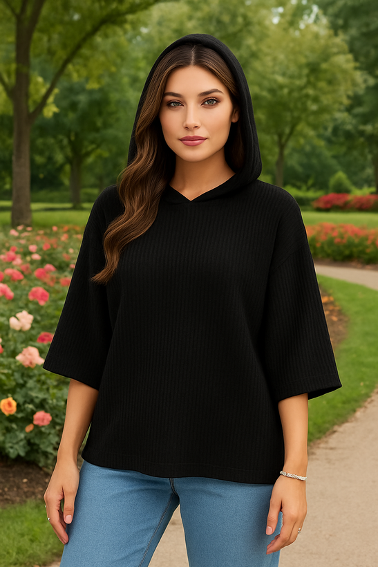 تیشرت هودی کلاهدار پاییزی جذاب