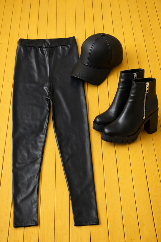 لگ واکسی طرح چرم مشکی