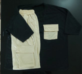 ست جذاب کاربزدی سفید آبی نفتی